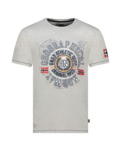 GEOGRAPHICAL NORWAY Majica kratak rukav jodept blended grey db men 240 M