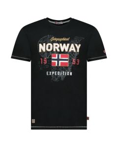 GEOGRAPHICAL NORWAY Majica kratak rukav juitre black db men 254 M