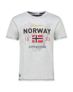 GEOGRAPHICAL NORWAY Majica kratak rukav juitre blended grey db men 254 M