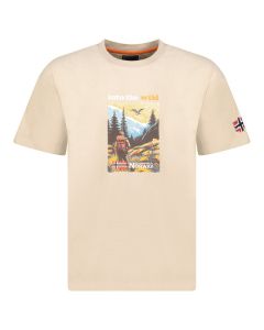 GEOGRAPHICAL NORWAY Majica kratak rukav jinto beige db men 402 M