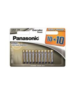 Panasonic baterije LR03EPS/20BW-AAA Alkalne Everyday 20 komada