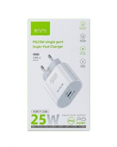 Bavin punjač 25W PD Type C bela - PC851Y