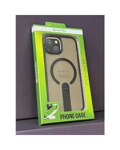Maska za iPhone 15 MagSafe sa naslonom crna