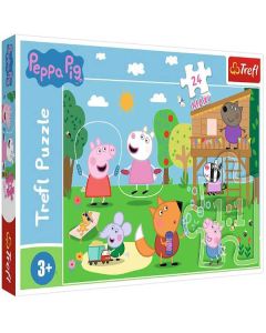 TREFL Puzzle - Fun in the Grass/Pepa Pig - 24 maxi veličina puzzli - T14342
