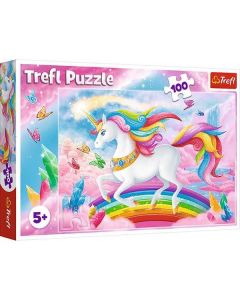 TREFL Puzzle Kristalni svet Jednoroga - 100 delova - T16364