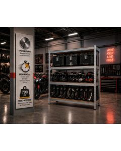 eHomeStorage Garažna metalna polica na 4 nivoa 160x160x40cm