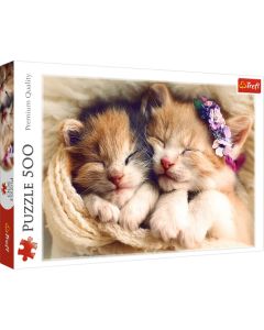 TREFL Puzzle Mace koje spavaju - 500 delova