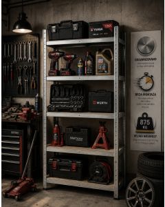eHomeStorage Garažna metalna polica 172x75x30cm 5 nivoa