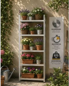 eHomeStorage Garažna metalna polica 172x75x30cm 5 nivoa