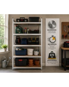 eHomeStorage Garažna metalna polica 180x120x45cm 5 nivoa