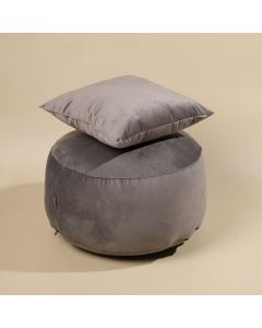 STEFAN Tabure R50x25cm grey - 4208-grey