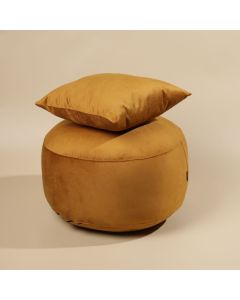 STEFAN Tabure R50x25cm yellow - 4208-yellow