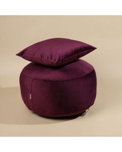 STEFAN Tabure R50x25cm aubergine - 4208-aubergine