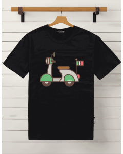 TAMANITZA Ženska crna majica VESPA - Tamanitza74L