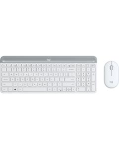 LOGITECH MK470 Wireless Desktop US bela tastatura + miš