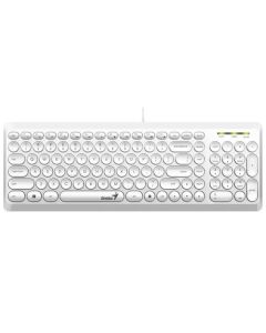 GENIUS Slimstar Q200 USB YU bela tastatura