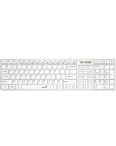 GENIUS Tastatura SlimStar 126 USB YU, bela - TAS01262