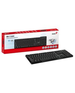 GENIUS Bežična tastatura YU KB-7100X, crna - TAS01316