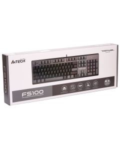 A4 TECH Žična tastatura US FS100 FSTYLER USB, crna - TAS01352