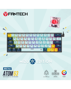 Tastatura mehanička Gaming Fantech MK874 RGB Atom 63 SkyBlue (Red switch) - 217302