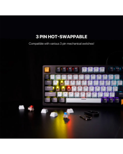 Tastatura mehanička Gaming Fantech MK890 RGB Atom 96 navy (BLUE switch) - G214010