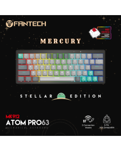 Tastatura Mehanicka Gaming Fantech MK912 RGB Atom PRO63 Wireless Mercury (red switch) - 214907