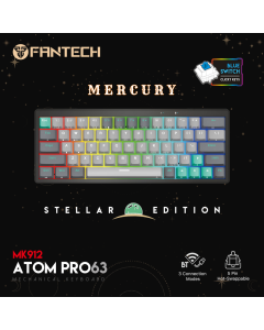 Tastatura Mehanicka Gaming Fantech MK912 RGB Atom PRO63 Wireless Mercury (blue switch) - 214906-1