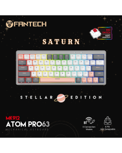 Tastatura mehanička Gaming Fantech MK912 RGB Atom PRO63 Wireless Saturn (red switch) - 216167-1