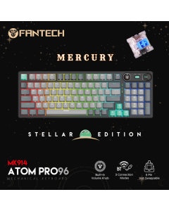 Tastatura Mehanicka Gaming Fantech MK914 RGB Atom PRO96 Wireless Mercury (blue switch) - 216764