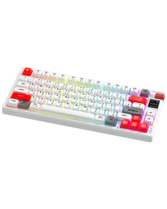 Tastatura mehanička Gaming Fantech MK917 RGB Atom PRO79 Wireless bela (Red switch) - G220817