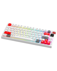 Tastatura mehanička Gaming Fantech MK917 RGB Atom PRO79 Wireless bela (blue switch) - G220816