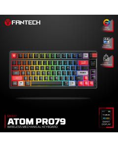 Tastatura mehanička Gaming Fantech MK917 RGB Atom PRO79 Wireless crna (Red switch) - 220815-1