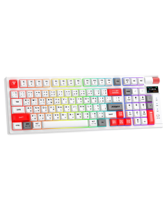 Tastatura mehanička Gaming Fantech MK918 RGB Atom PRO097 Wireless bela (blue switch) - G220820