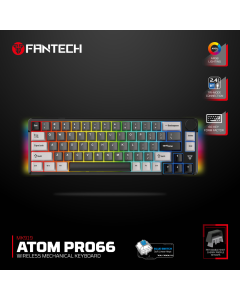 Tastatura mehanička Gaming Fantech MK919 Atom PRO66 crna (Blue switch) - 221127