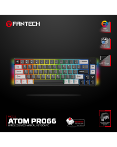 Tastatura mehanička Gaming Fantech MK919 Atom PRO66 crna (Red switch) - 221128