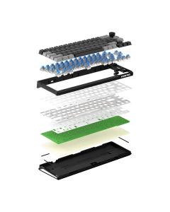 Tastatura mehanička Gaming Fantech MK919 Atom PRO66 siva (Blue switch) - G221129