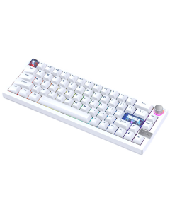 Tastatura mehanička Gaming Fantech MK920 RGB Maxfit 6 Wireless bela (brown switch) - G221867