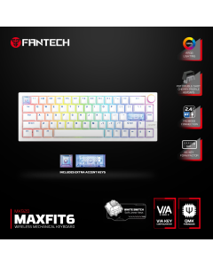 Tastatura mehanička Gaming Fantech MK920 RGB Maxfit 6 Wireless bela (White switch) - 221868