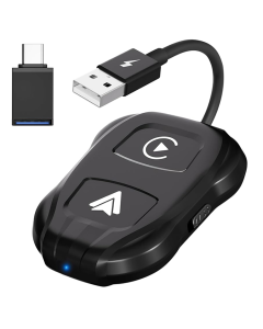TechAdro Carplay Wireless Adapter za auto Andorid 2 u 1 USB, Type C crni - 214910