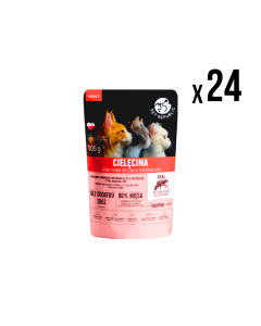 PET REPUBLIC Vlažna hrana za mačke Teletina 100g, 24 komada