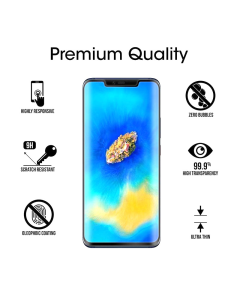 Zaštitno staklo za Huawei Mate 20 Pro crno. FULL GLUE - 029049