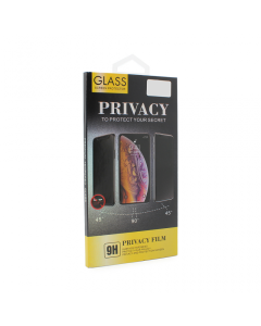 Zastitno staklo Tempered Glass Privacy 2.5D full glue za iPhone 12 Max Pro 6.7 crna - 86625