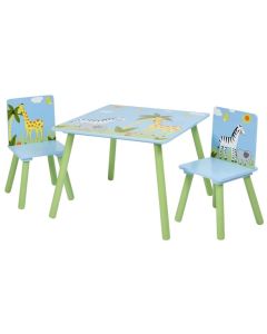 KINDER HOME Dečiji sto sa stolicama za crtanje igru jelo SAVANA - TF-5001