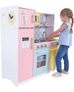 KINDER HOME Dečija kuhinja, drvena igračka za igranje uloga sa šarenim dizajnom, dimenzije - TF-5251