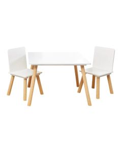 KINDER HOME Dečiji sto sa 2 stolice beli - TF-6163