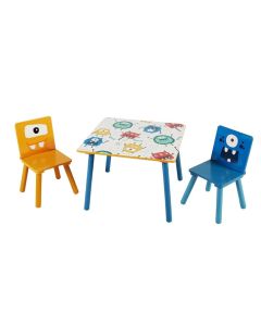 KINDER HOME Dečiji drveni sto sa 2 stolice šareni - TF6051
