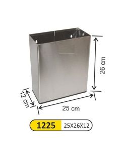 ARIMETAL Zidna kanta za otpatke Inox 8L - TK-1225