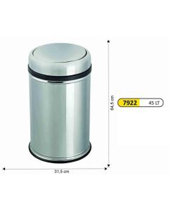 ARIMETAL Kanta za otpatke sa poklopcem Inox 45L TK-7922 - TK-7922