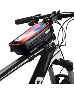 Torba/drzac za mobilni telefon za bicikl Wild man crno crvena - 209682