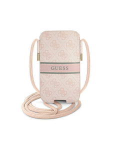 Torbica Guess Pouch PU 4g Stripe 170 mm x 95mm pink (GUPHM4GDPI) - 205399